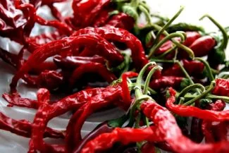 chili secando en casa