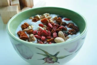 Baya goji como desayuno